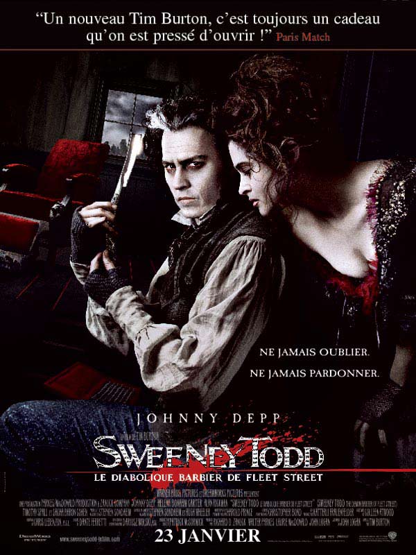 Jaquette Sweeney Todd : Le Diabolique Barbier de Fleet Street