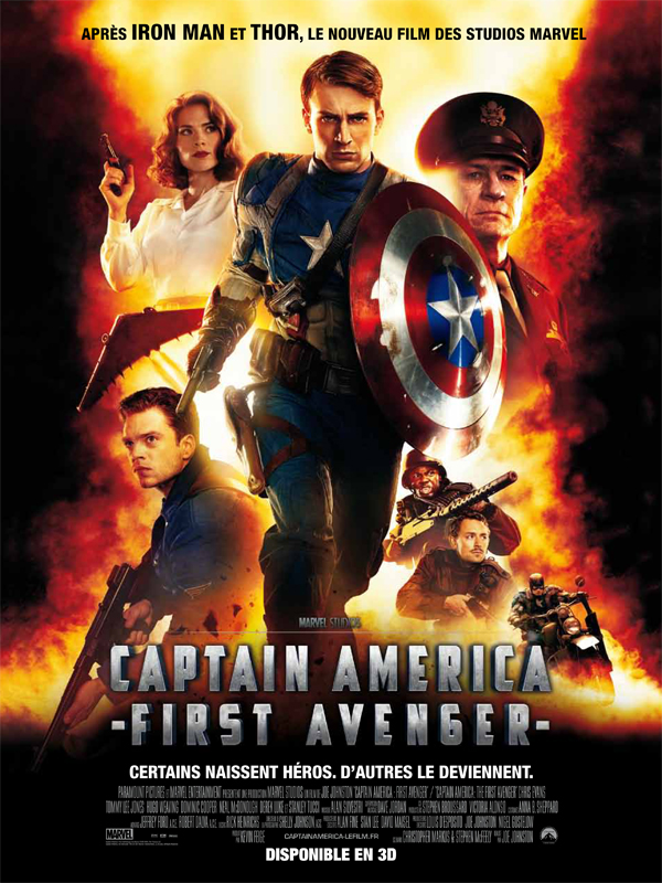 Jaquette Captain America : First Avenger