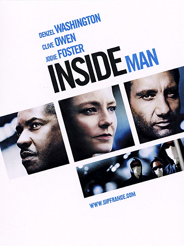 Jaquette Inside Man - l'homme de l'intérieur