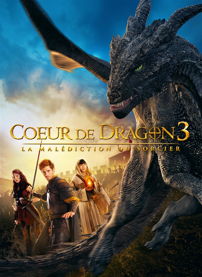 Jaquette Coeur de dragon 3 - La malédiction du sorcier